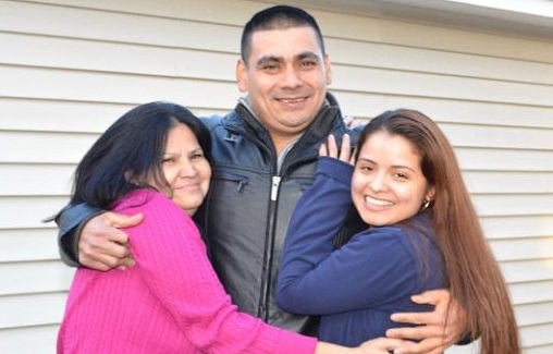 Marvin Rosales-Martinez with family